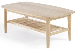 ALLEGRO soffbord vitoljad fanerad ek