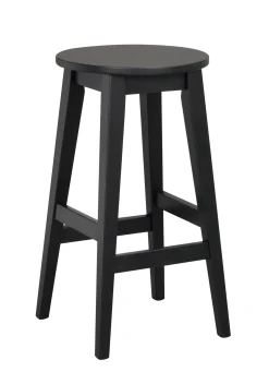 AUSTIN barpall H65cm svartlackad ek