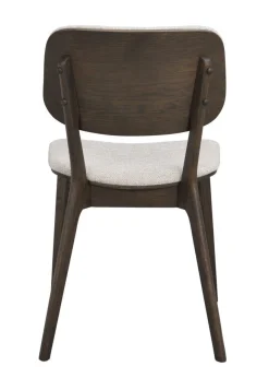 BARRET Stol brun ek/ljusbeige tyg