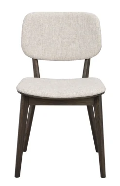 BARRET Stol brun ek/ljusbeige tyg