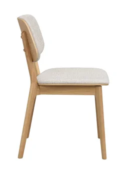 BARRETT Stol ek/ljusbeige tyg