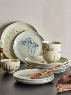 BEA Frukostset, Natur, Stenkeramik - set med 12 delar