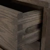 BELGROVE Sideboard mörkbrun, oljad/borstad ek faner/massiv