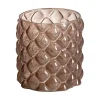 BIBBI Vas/ljuslykta beige 15 x 15x 15 cm