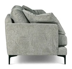BOOM 3-sits soffa 3LC 249cm tyg Shaff 1109 taupe, ben 131 svart metall