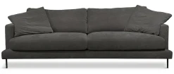 BOOM 3-sits tyg Diego 6018 antracit, sv met ben