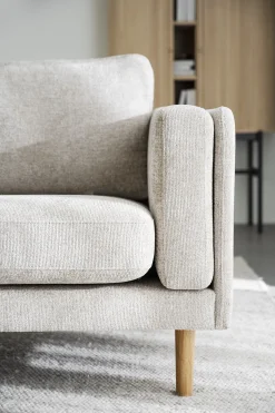 BRADEN soffa 3-sits ljusbeige tyg Greg 3 (k2)/ekben