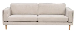 BRADEN soffa 3-sits ljusbeige tyg Greg 3 (k2)/ekben