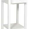 BRISCOE Sängbord 1 lådig Antikvit h75, monterad., lackad furu/mdf