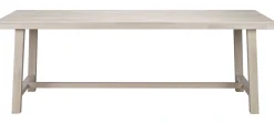 BROOKLYN matbord 220x95 vitpigmenterad ek