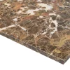 BROOKSVILLE soffbord kvadrat 90x90 brun marmor/vitpigment ek