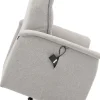 CAESAR Fåtölj Standard medium liftup system 1 motor tyg Queen ljusgrå
