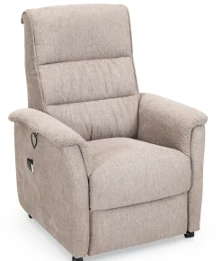 CAESAR Reclinerfåtölj 1 motor LiftUp Medium tyg Brego 3591 light brown