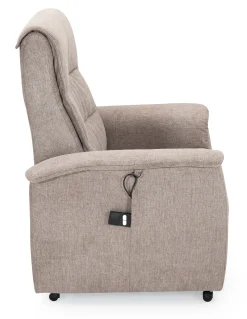 CAESAR Reclinerfåtölj 1 motor LiftUp Medium tyg Brego 3591 light brown