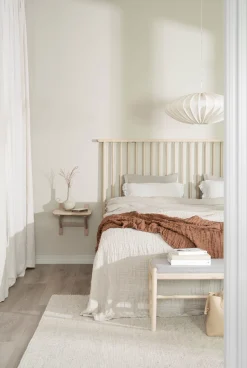 CAMROSE Sängbord 40 vitpigmenterad ek