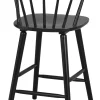 CARMEN Barstol gummiträ svart B55 D55 H96 SH64,5cm