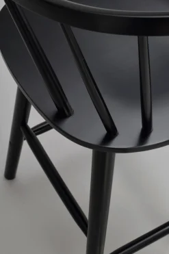 CARMEN Barstol gummiträ svart B55 D55 H96 SH64,5cm