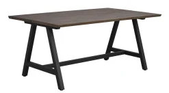 CARRADALE Matbord 170 brun ek/A-ben svart metall