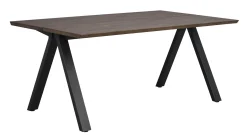 CARRADALE Matbord 170 brun ek/V-ben svart metall