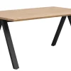 CARRADALE Matbord 170 ek/V-ben svart metall