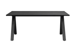 CARRADALE Matbord 170 svart ek/V-ben svart met