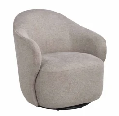CHAPELTOWN Fåtölj beige tyg snurr