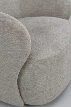 CHAPELTOWN Fåtölj beige tyg snurr