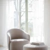 CHAPELTOWN Fåtölj ljusbeige tyg snurr