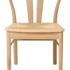 CHIVAS Matstol i vitpigm /oljad ek, natur flätad sits, sitthöjd:45/sittdjup:42/sittbredd 45 cm