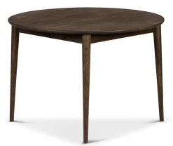 CIELO Matbord Ø110+40 H75cm massiv rökoljad ek