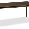 CIELO Matbord 180x90 H75cm massiv rökoljad ek