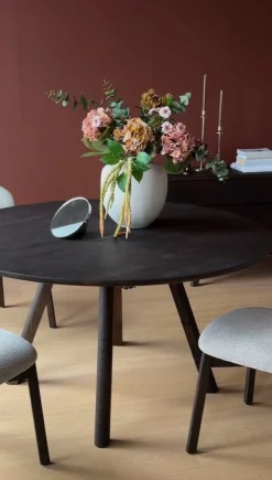 CLAPPERTON Matbord runt Ø140 brun ek