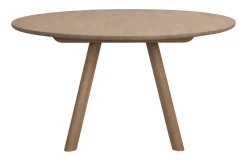 CLAPPERTON Matbord runt Ø140 sandfärgad ek