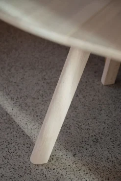 CLAPPERTON Matbord runt Ø140 vitpigmenterad ek