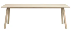 CLAPPERTON Matbord 220x95 vitpigmenterad ek