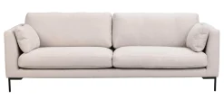 CORWIN soffa 3-sits ljusbeige tyg Rita #1 (k2)