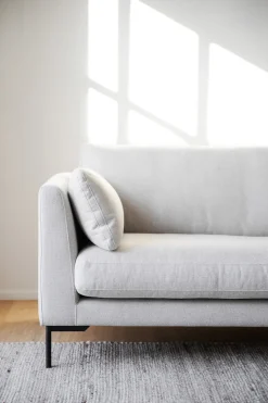 CORWIN soffa 3-sits ljusbeige tyg Rita #1 (k2)