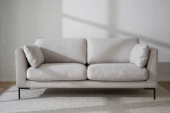 CORWIN soffa 2,5-sits ljusbeige tyg Rita #1 (k2)