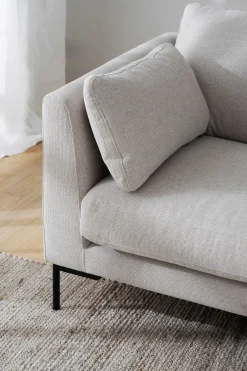 CORWIN soffa 2,5-sits ljusbeige tyg Rita #1 (k2)