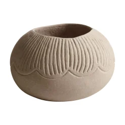 DANILLO Vas papier-maché creme b22 h 14cm ej för vatten