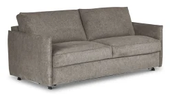 DARLING Bäddsoffa 3-sits BM160cm tyg Sense 4010 mörkbrun BM160