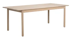 DERRYMORE Matbord 205 vitpigmenterad ek