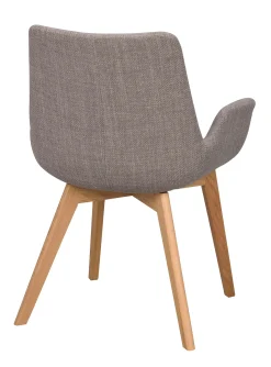 DRIMSDALE karmstol grått tyg/ekben
