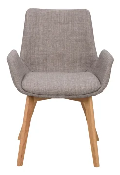 DRIMSDALE karmstol grått tyg/ekben