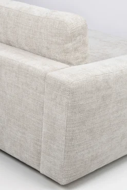 DUNCAN 3-sits soffa ljusgrått tyg (k3)