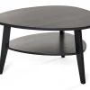 EAGLE soffbord 90 plektrum H 50 cm svartbetsad ek