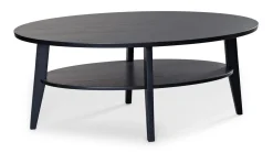 EAGLE soffbord 120x70 H 50 cm svartbetsad ek