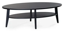 EAGLE soffbord 140x70 H 50 cm svartbetsad ek