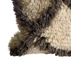 ELLORA Kuddfodral natur/brun 50x50cm 100% ull/100% bomull Endast kemtvätt