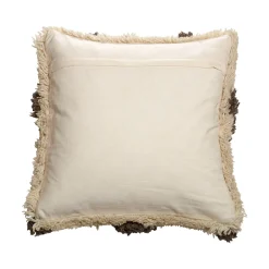 ELLORA Kuddfodral natur/brun 50x50cm 100% ull/100% bomull Endast kemtvätt